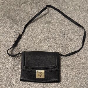 Kate Spade Black Crossbody Bag with Gold Accent